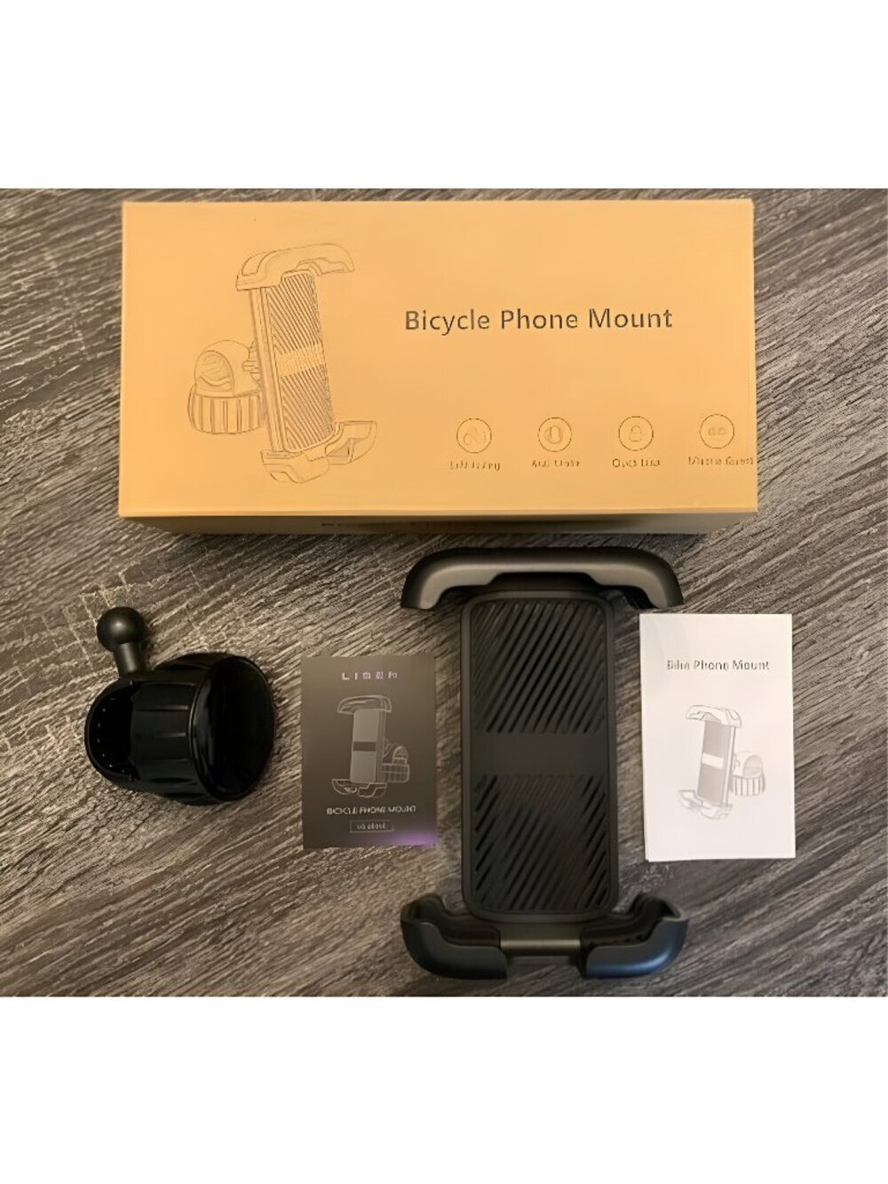Bike Phone Holder, [2024 Upgrade] Motorcycle Phone Mount, Bike Phone Holder